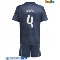 Maglie da calcio Real Madrid David Alaba #4 Seconda Maglia Bambino 2025-26 Manica Corta + Pantaloni corti)